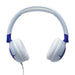JBL JR320 | Écouteurs filaires circum-auriculaires pour enfant - JBL Safe Sound - Microphone - Bleu-SONXPLUS Granby
