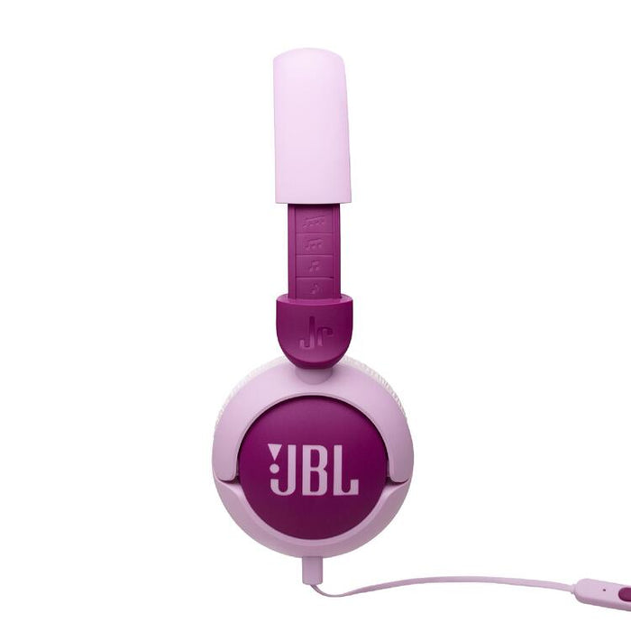 JBL JR320 | Écouteurs filaires circum-auriculaires pour enfant - JBL Safe Sound - Microphone - Mauve-SONXPLUS Granby