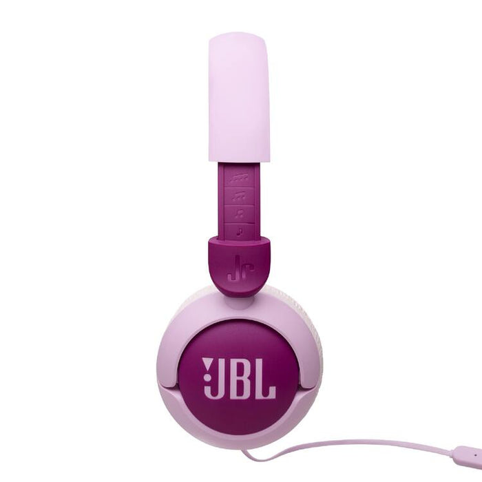 JBL JR320 | Écouteurs filaires circum-auriculaires pour enfant - JBL Safe Sound - Microphone - Mauve-SONXPLUS Granby