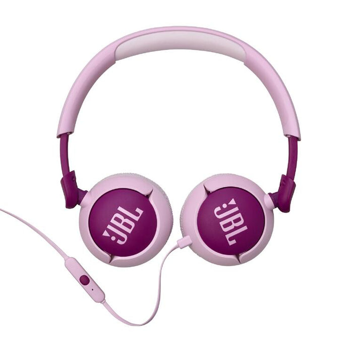 JBL JR320 | Écouteurs filaires circum-auriculaires pour enfant - JBL Safe Sound - Microphone - Mauve-SONXPLUS Granby