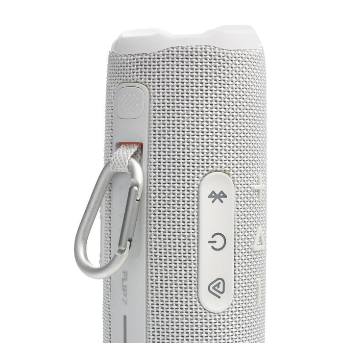 JBL Flip 7 | Haut-parleur portable - Bluetooth - Étanche - Jusqu'à 14 heures d'autonomie - Blanc-SONXPLUS Granby