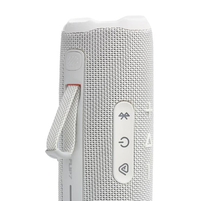 JBL Flip 7 | Haut-parleur portable - Bluetooth - Étanche - Jusqu'à 14 heures d'autonomie - Blanc-SONXPLUS Granby