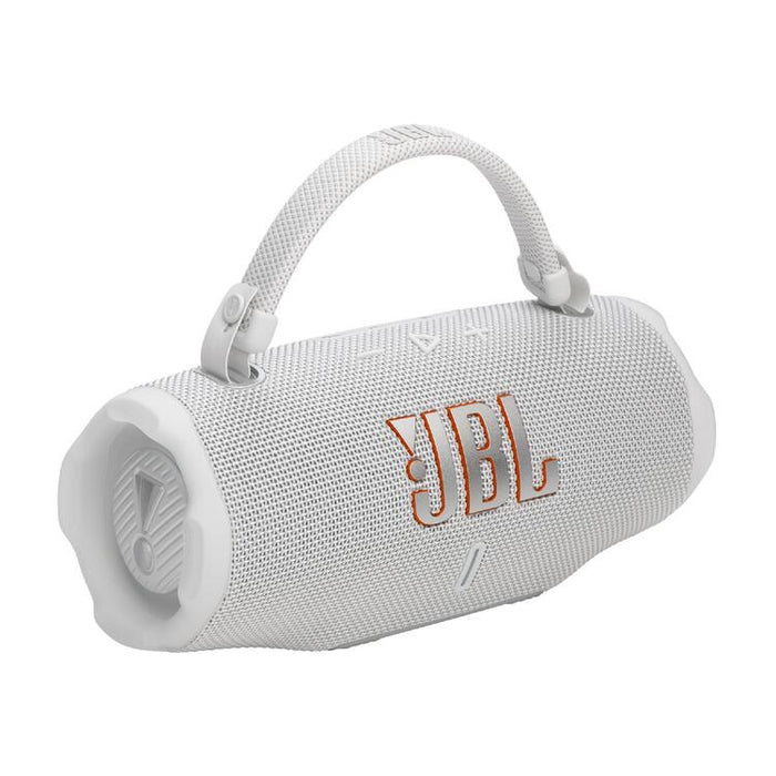 JBL Charge 6 | Haut-Parleur Portatif Bluetooth - Étanche - Auracast - 28 Heures d'autonomie - Blanc-SONXPLUS Granby