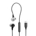 JBL Endurance Run 3C | In-Ear Headphones - USB-C - Sport - Wired - IP65 - Black/Grey-SONXPLUS Granby