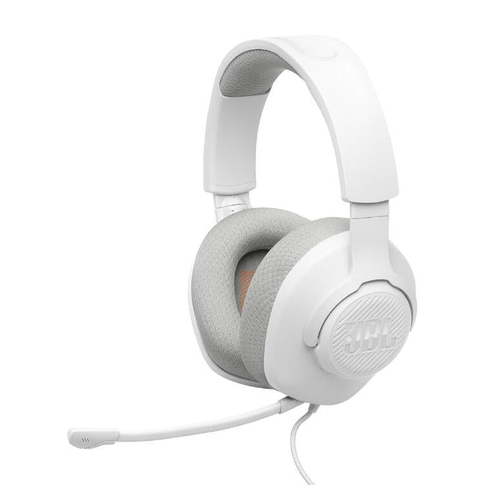 JBL Quantum 100 M2 | Wired Over-Ear Gaming Headset - Compatible with All Platforms - White-SONXPLUS Granby