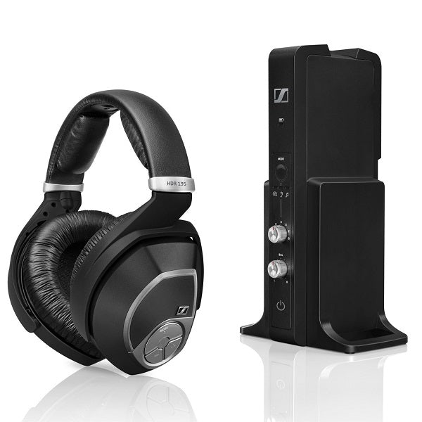 Sennheiser RS195 | Around-ear wireless TV headphones - Black-SONXPLUS Granby