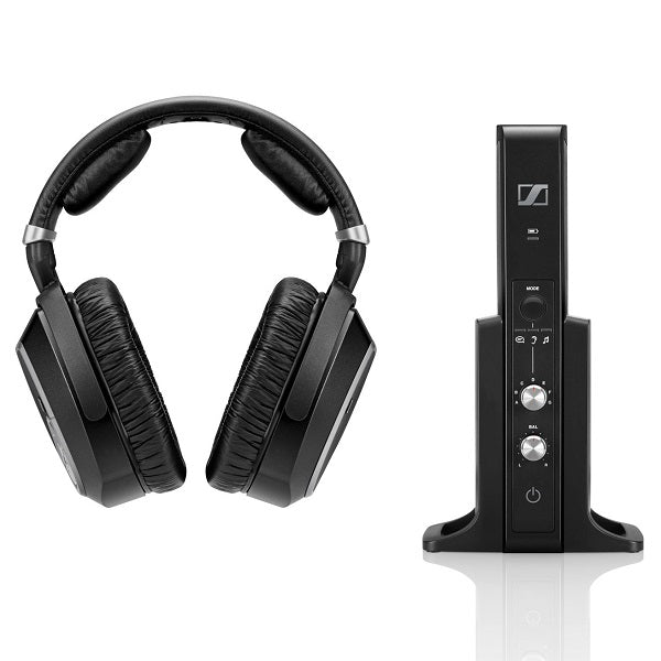 Sennheiser RS195 | Around-ear wireless TV headphones - Black-SONXPLUS Granby