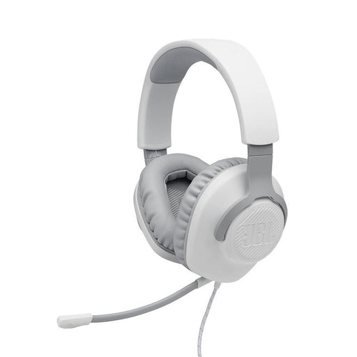 JBL Quantum 100 | Casque de jeu filaire circum-auriculaire - Blanc-SONXPLUS Granby