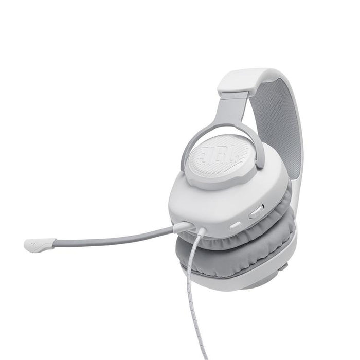 JBL Quantum 100 | Wired circumaural gaming headphones - White-SONXPLUS Granby