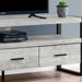 Monarch Specialties I2821 | TV Stand - 60" - 3 Drawers - Grey-SONXPLUS Granby