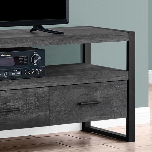 Monarch Specialties I 2823 | TV stand - 60" - 3 Drawers - Imitation Wood - Black-SONXPLUS Granby