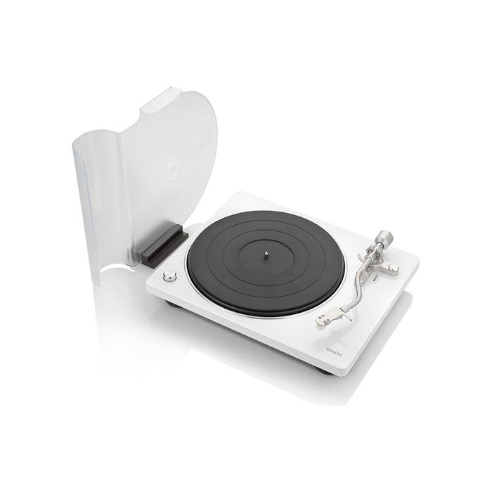 Denon DP-400 | Hi-Fi turntable - Automatic speed sensor - S-shaped speed arm - White-SONXPLUS Granby