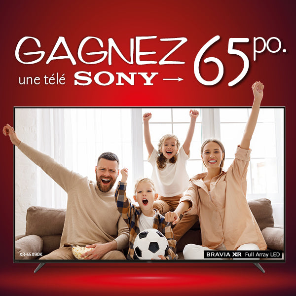 Concours Gagnez votre téléviseur 65'' de Sony | SONXPLUS Granby