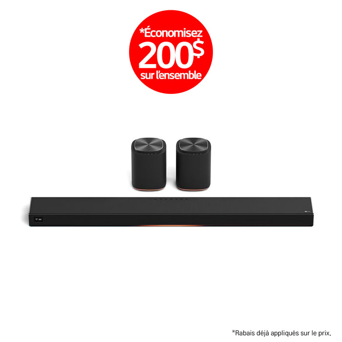 LG Sound Suite | Immersive suite 5 - Barre de son H7 +2 M5 | 01 | Sonxplus Granby
