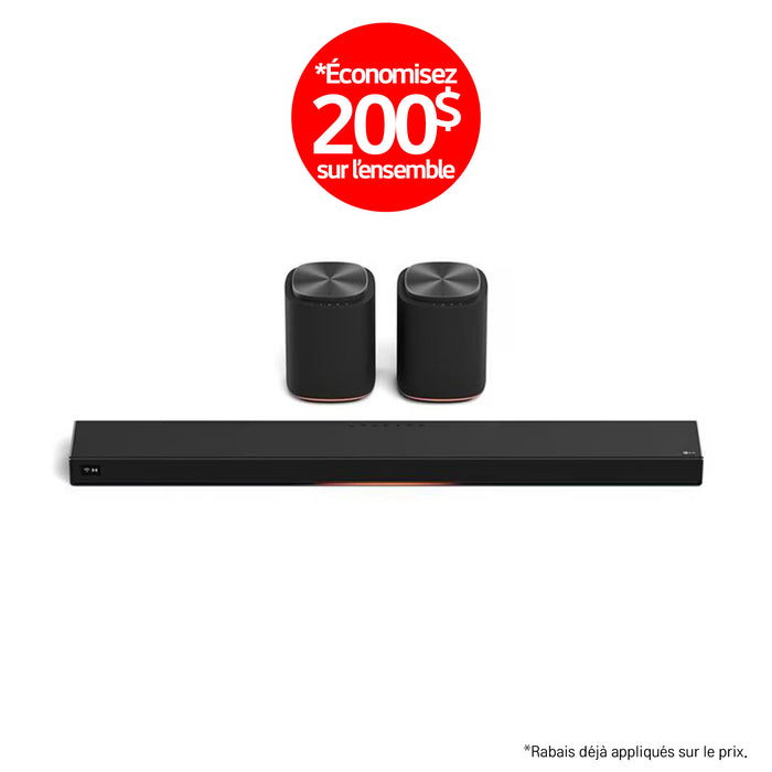 LG Sound Suite | Immersive suite 7 - Barre de son H7+2M7 | 01 | Sonxplus Granby