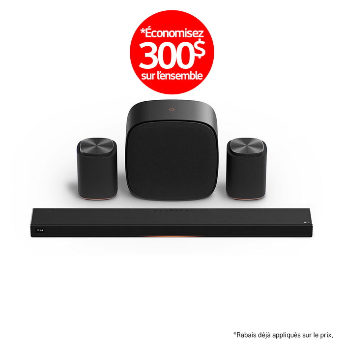 LG Sound Suite | Immersive suite 7 Pro - Barre de son H7+2M7+W7 | 01 | Sonxplus Granby