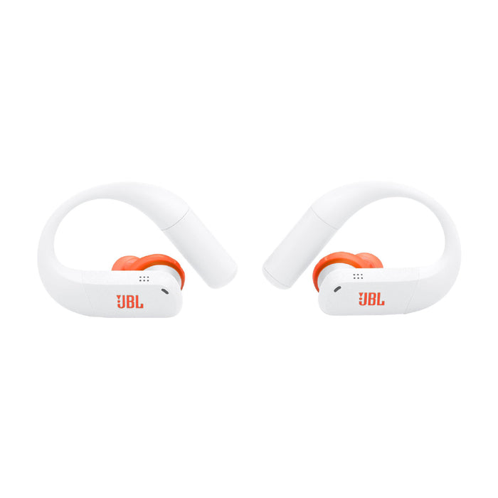 JBL Endurance Peak 4 | In-Ear Headphones - TwistLock  - White/Orange | 04 | Sonxplus Granby