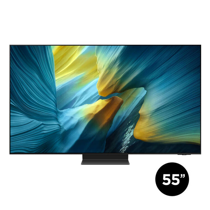 Samsung QN55S95FAFXZC | Téléviseur 55" - Série S95F - OLED - 4K - 120Hz - Aucun reflet | 01 | Sonxplus Granby