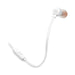JBL Tune 110 | Wired In-Ear Headphones - With 1 Button Remote Control - Microphone - White-SONXPLUS.com