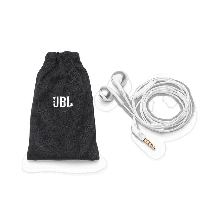 JBL Tune 205 | Wired In-Ear Headphones - JBL Pure Bass - Microphone - Chrome-SONXPLUS.com