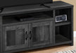 Monarch Specialties I2743 | TV stand - 60" - 5 shelves - 2 doors - Black-SONXPLUS Granby