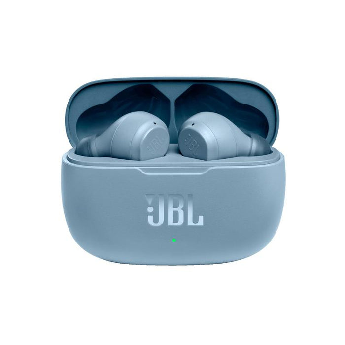 JBL Vibe 200TWS | Écouteurs 100% sans fil intra-auriculaires - Bluetooth - Son JBL Deep Bass - Microphone - Bleu-SONXPLUS.com