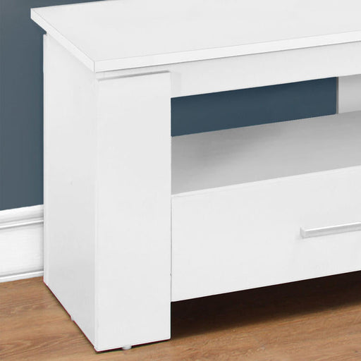 Monarch Specialties I 2601 | TV stand - 48" - 2 Storage drawers - White-SONXPLUS.com