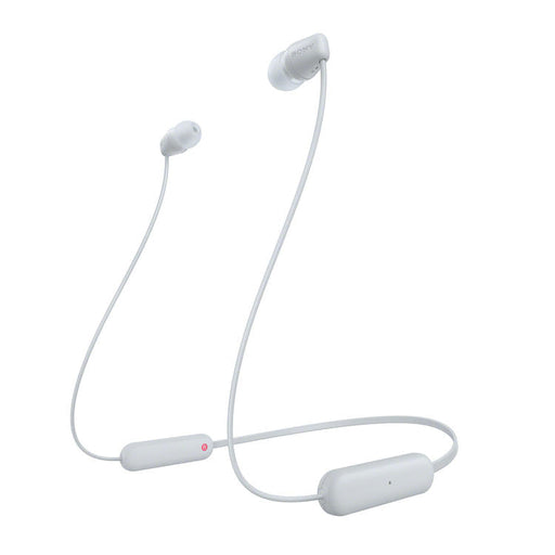Sony WI-C100 | In-ear headphones - Wireless - Bluetooth - Around the neck - Microphone - IPX4 - White-Sonxplus 