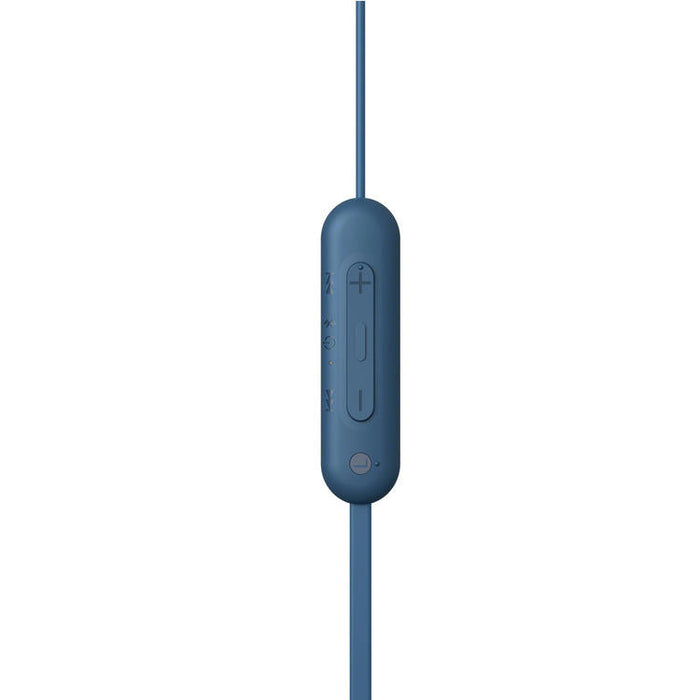 Sony WI-C100 | In-ear headphones - Wireless - Bluetooth - Around the neck - Microphone - IPX4 - Blue-SONXPLUS.com