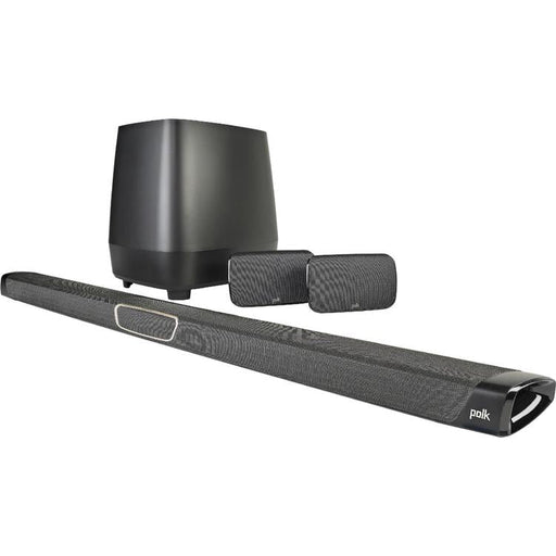 Polk MagniFi MAX SR | 5.1 Home Theater System - Max Soundbar - 1 Wireless Subwoofer - 2 Wireless Surround Speakers - Black-Sonxplus 
