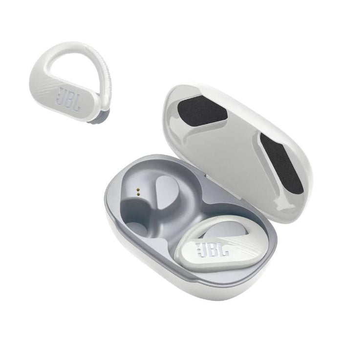 JBL Endurance Peak III | Écouteurs Sport intra-auriculaires - 100% Sans fil - Étanche - Conception Powerhook - Blanc-SONXPLUS Granby