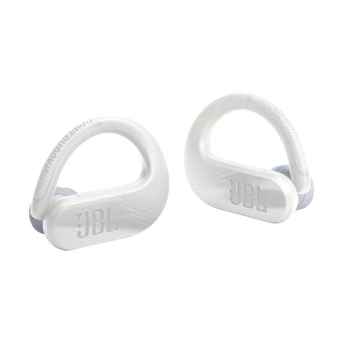 JBL Endurance Peak III | Écouteurs Sport intra-auriculaires - 100% Sans fil - Étanche - Conception Powerhook - Blanc-SONXPLUS Granby