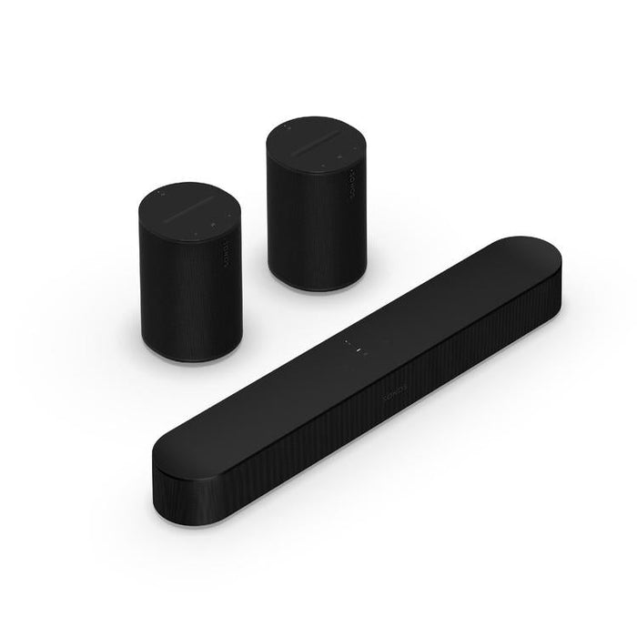 Sonos | Surround Sound System with Beam - 2 Era 100 + Beam - Black-SONXPLUS.com