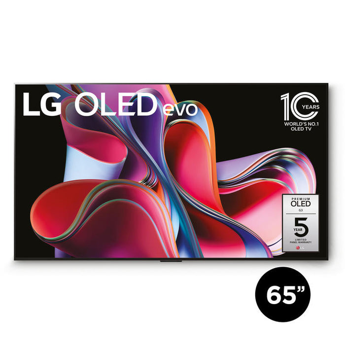 LG OLED65G3PUA | 65" 4K OLED Evo Smart TV - Gallery Edition - G3 Series - HDR Cinema - IA a9 Gen.6 4K Processor - Black-SONXPLUS Granby