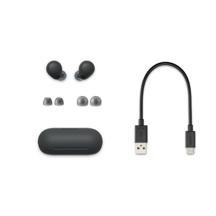 Sony WFC700N | Ecouteurs sans fil - Microphone - Intra-Auriculaires - Bluetooth - Reduction active du bruit - Noir-SONXPLUS Granby