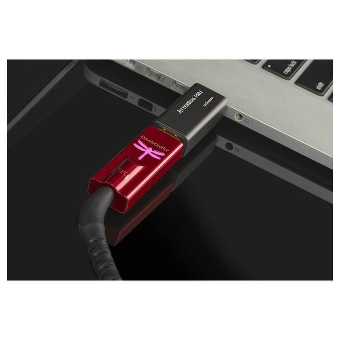 Audioquest JitterBug | Filtre de bruit USB - Full metal jacket - Noir-SONXPLUS Granby