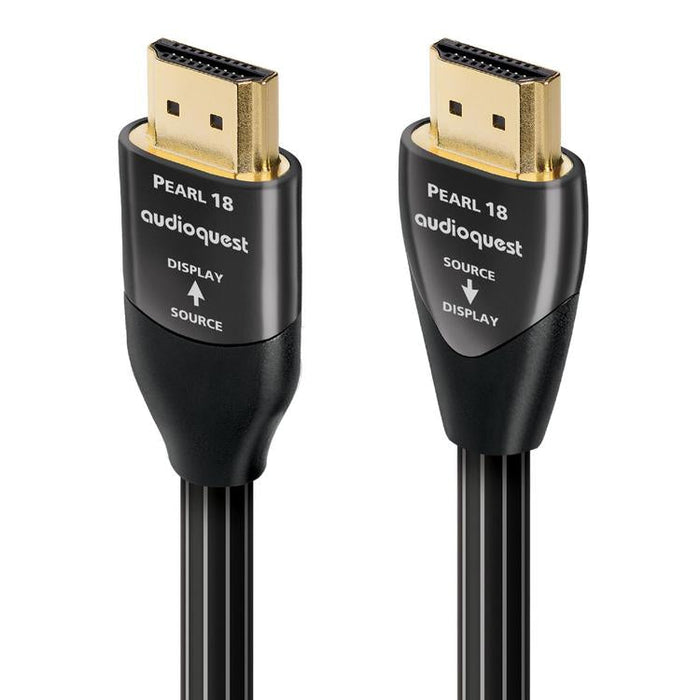Audioquest Pearl | Câble HDMI actif - Transfert jusqu'à 8K Ultra HD - HDR - eARC - 18 Gbps - 12.5 Mètres-Sonxplus Granby 