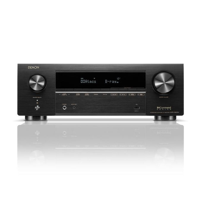 DENON AVR-X1800H | 7.2 Channel AV Receiver - 8K Video - 3D Sound - Dolby Atmos - DTS:X - Black-SONXPLUS Granby