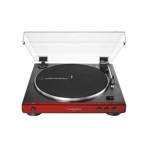 Audio Technica AT-LP60X-RD | Stereo Turntable - Belt Drive - Fully Automatic - Red-SONXPLUS Granby
