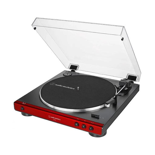 Audio Technica AT-LP60X-RD | Stereo Turntable - Belt Drive - Fully Automatic - Red-SONXPLUS Granby