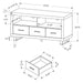 Monarch Specialties I 3250 | TV stand - 48" - 3 Drawers - Dark taupe-SONXPLUS.com