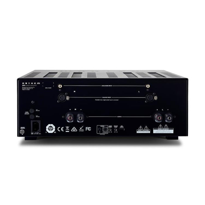 Anthem | Amplificateur de puissance STR - 2 Canaux - Transformateurs toroïdaux massifs - Noir-SONXPLUS.com