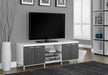 Monarch Specialties I2591 | TV stand - 60" - 1 Drawer - White/Grey-Sonxplus 
