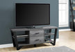 Monarch Specialties I2762 | TV stand - 60" - 2 Storage drawers - Grey/Black-Sonxplus 