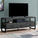 Monarch Specialties I 2823 | TV stand - 60" - 3 Drawers - Imitation Wood - Black-Sonxplus 