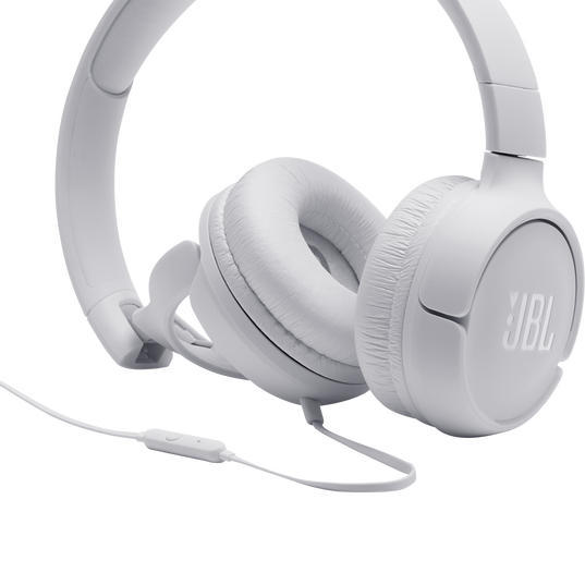 JBL Tune 500 | Wired on-ear headphones - Blanc-SONXPLUS.com